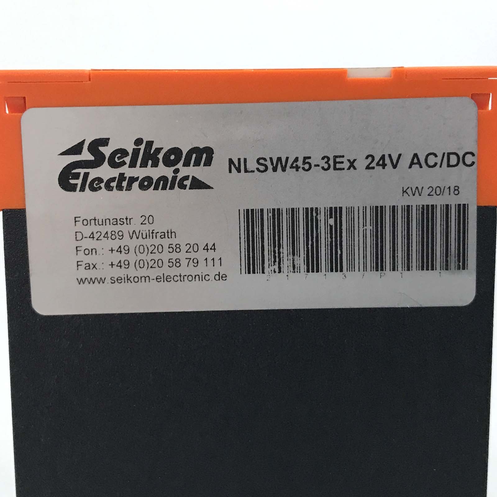 Seikom Electronic Airflow Monitor NLSW 45-3Ex NOV