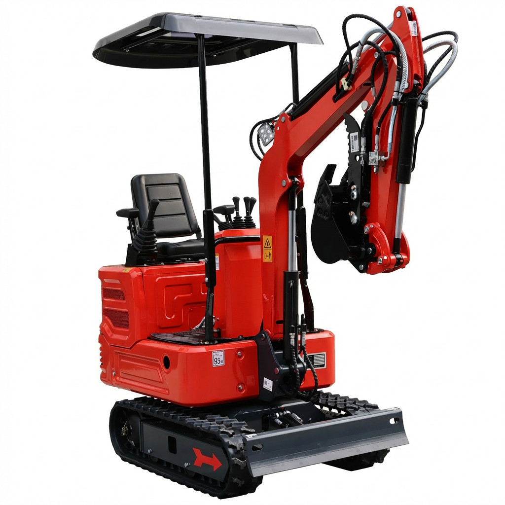 FREE SHIP 1.4Ton Diesel Mini Excavator Kubota Crawler Hydraulic Thumb Digger USA
