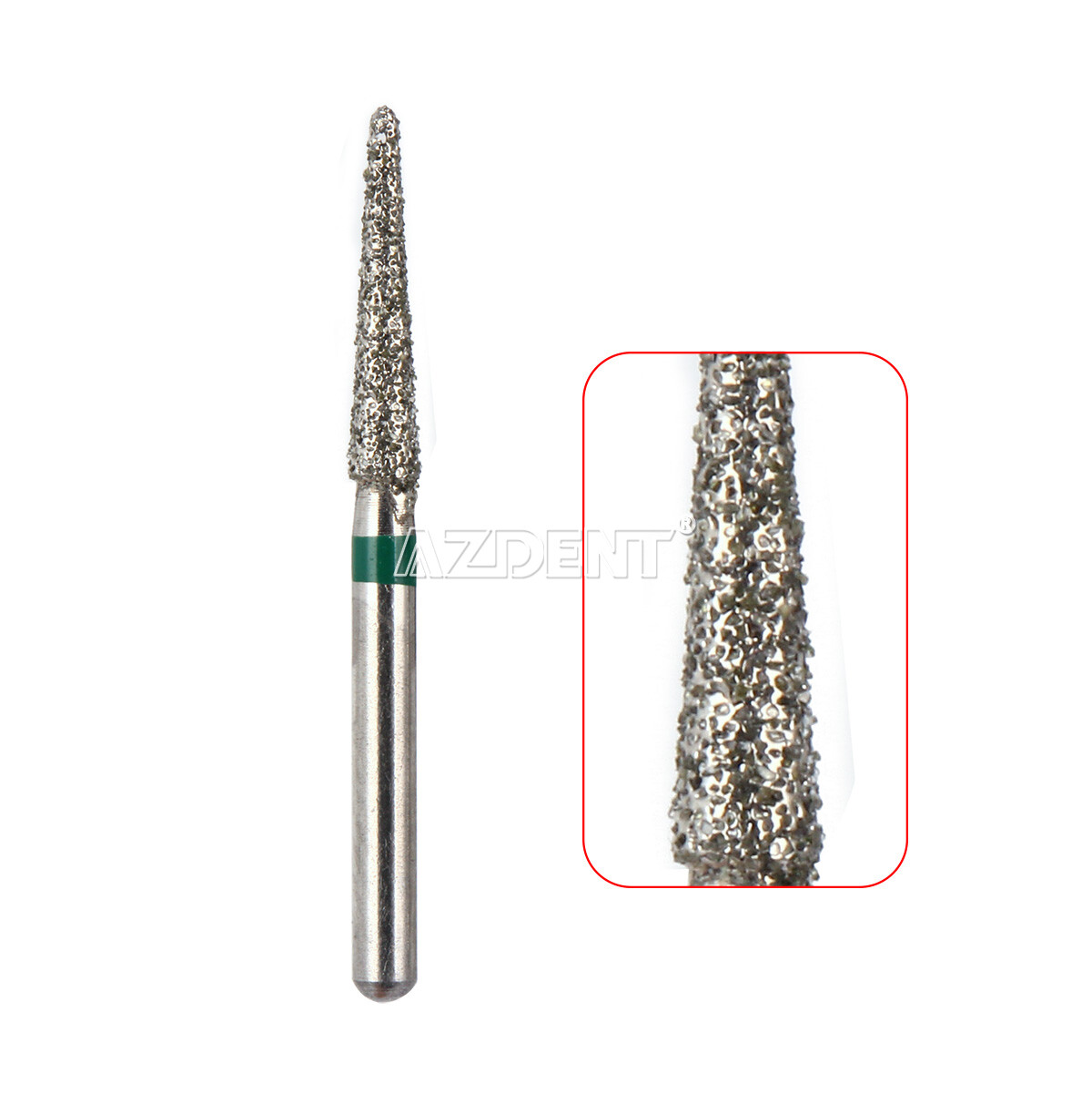 100pcs AZDENT Dental FG Diamond Burs for High Speed Handpiece Friction Grip