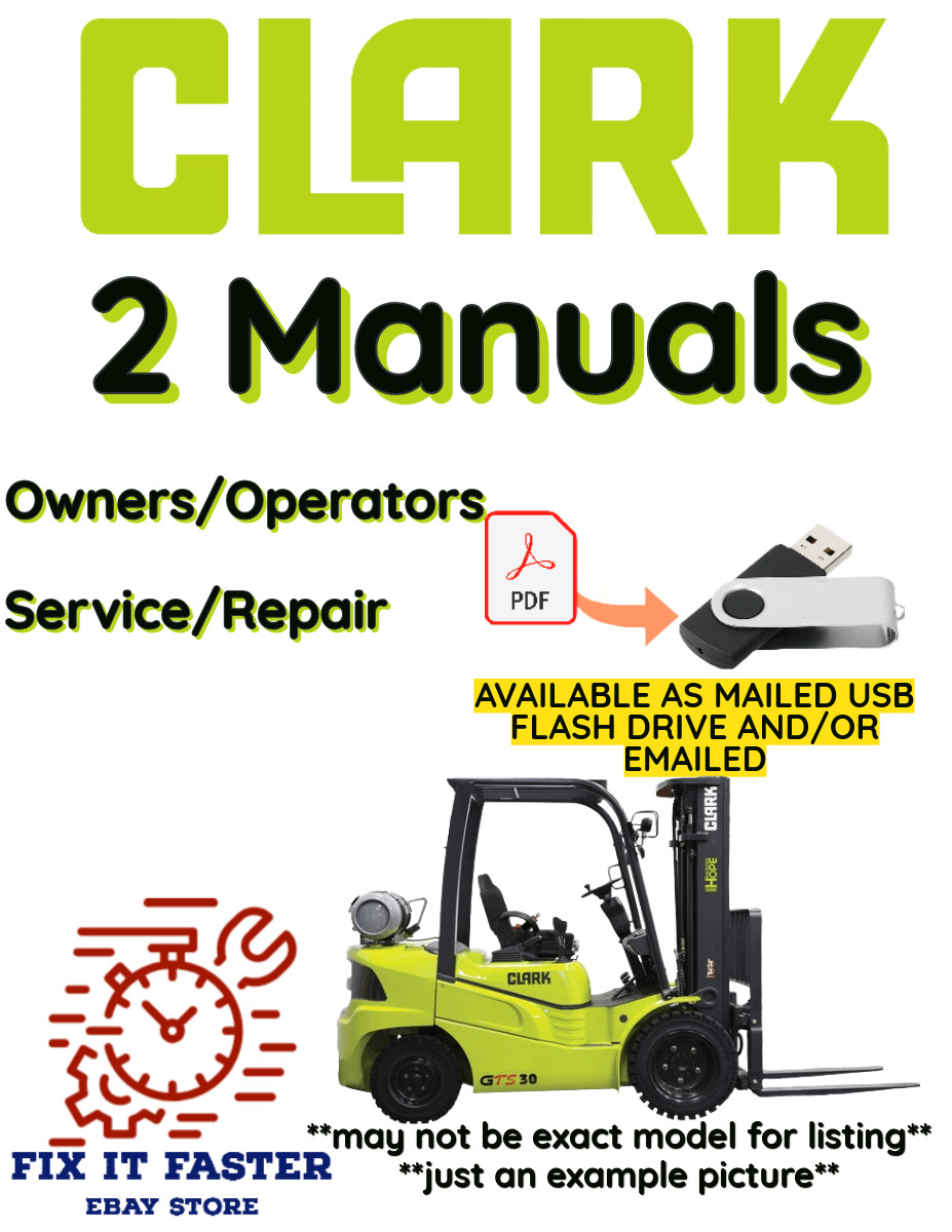 CLARK C500 Y70 FORKLIFT OPERATORS SERVICE REPAIR SHOP MANUAL PDF USB