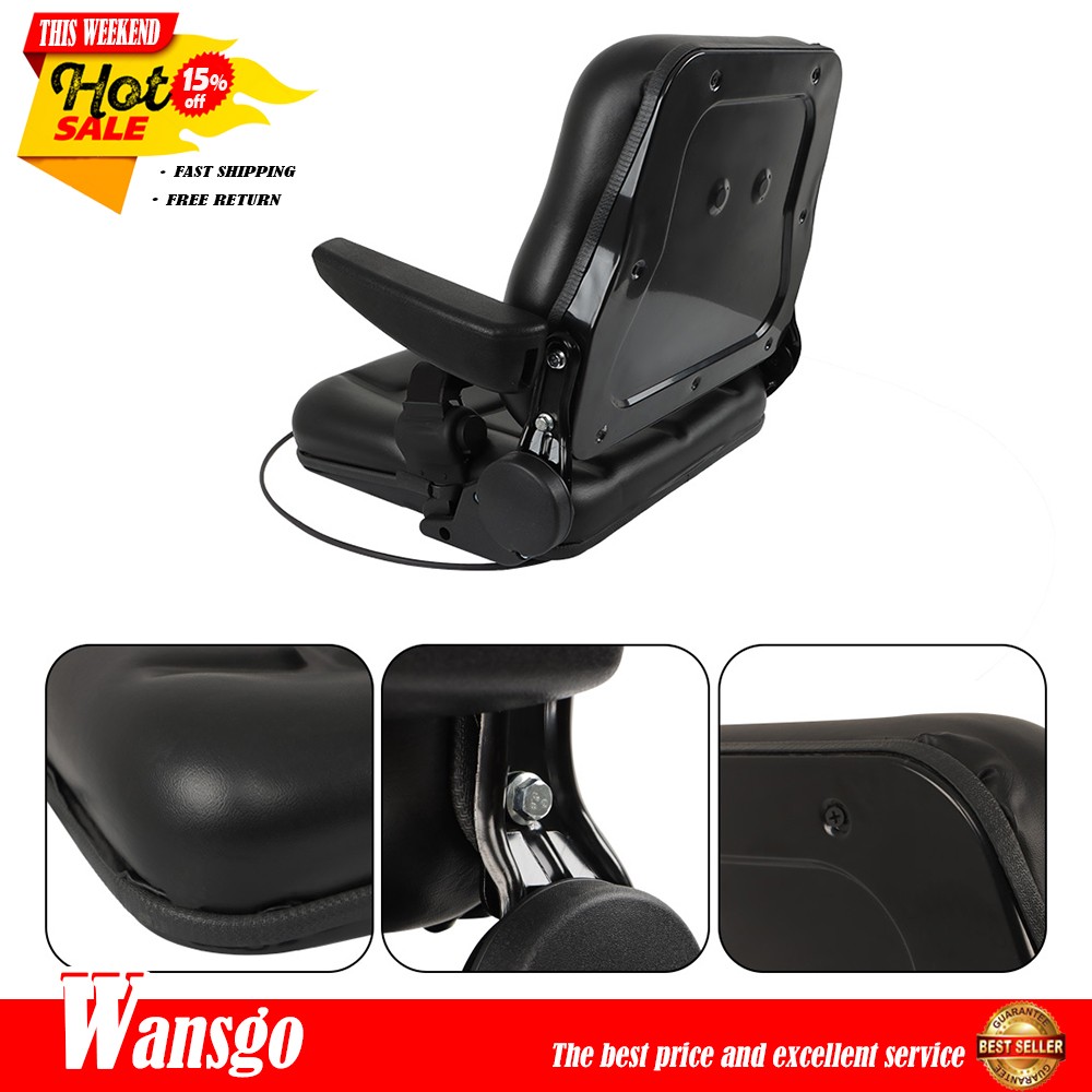 Universal Suspension For Seat Tractor Forklift Excavator Backhoes with Armrest