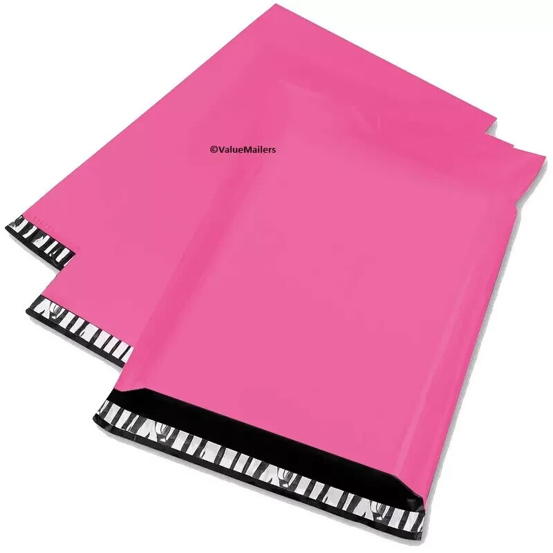 25 7.5×10.5 Pink Poly Mailers Shipping Envelopes Couture Boutique Quality Bags