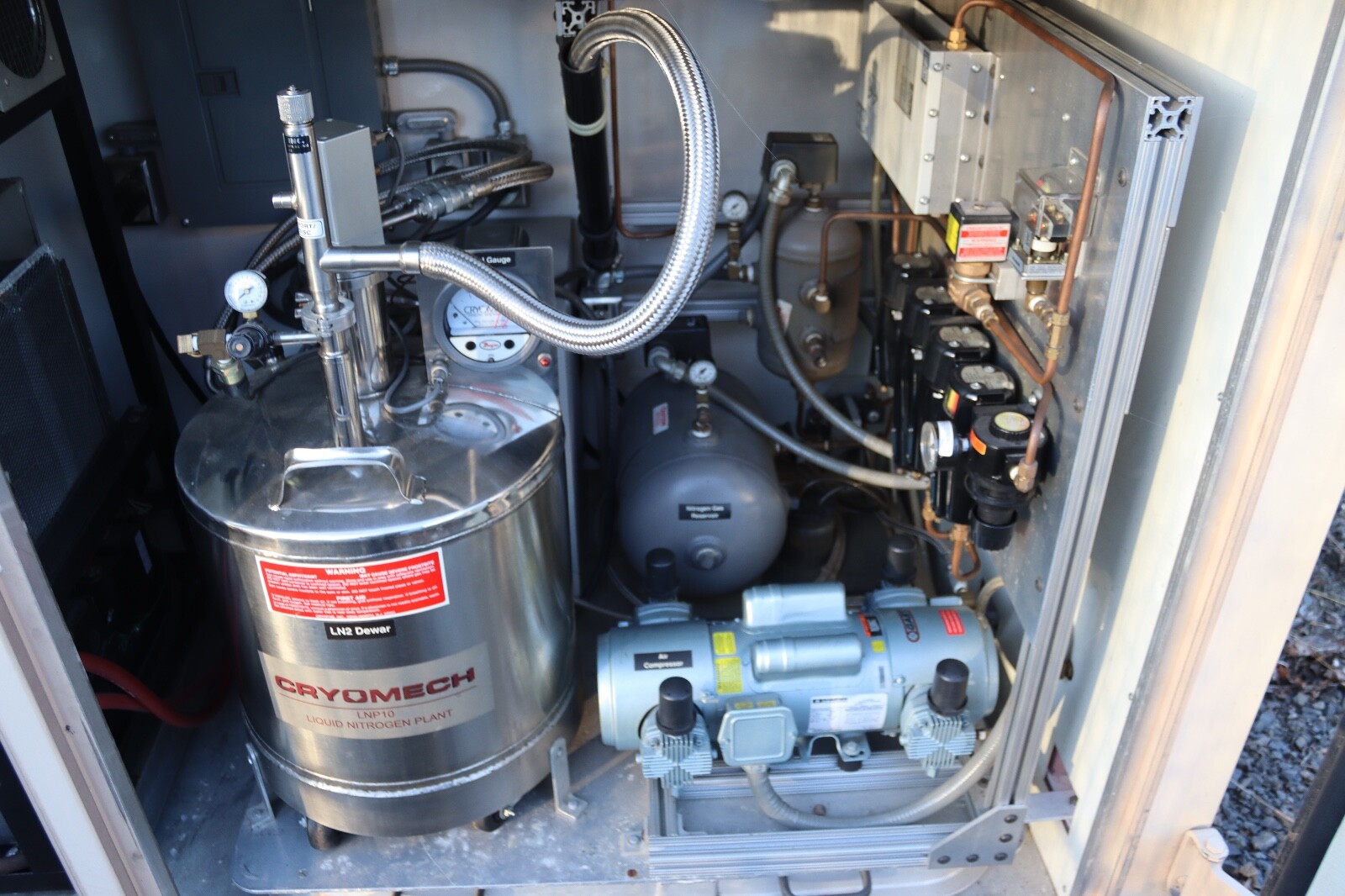 Portable Cryomech LNP10 Liquid Nitrogen Plant W/ Kubota Diesel Generator