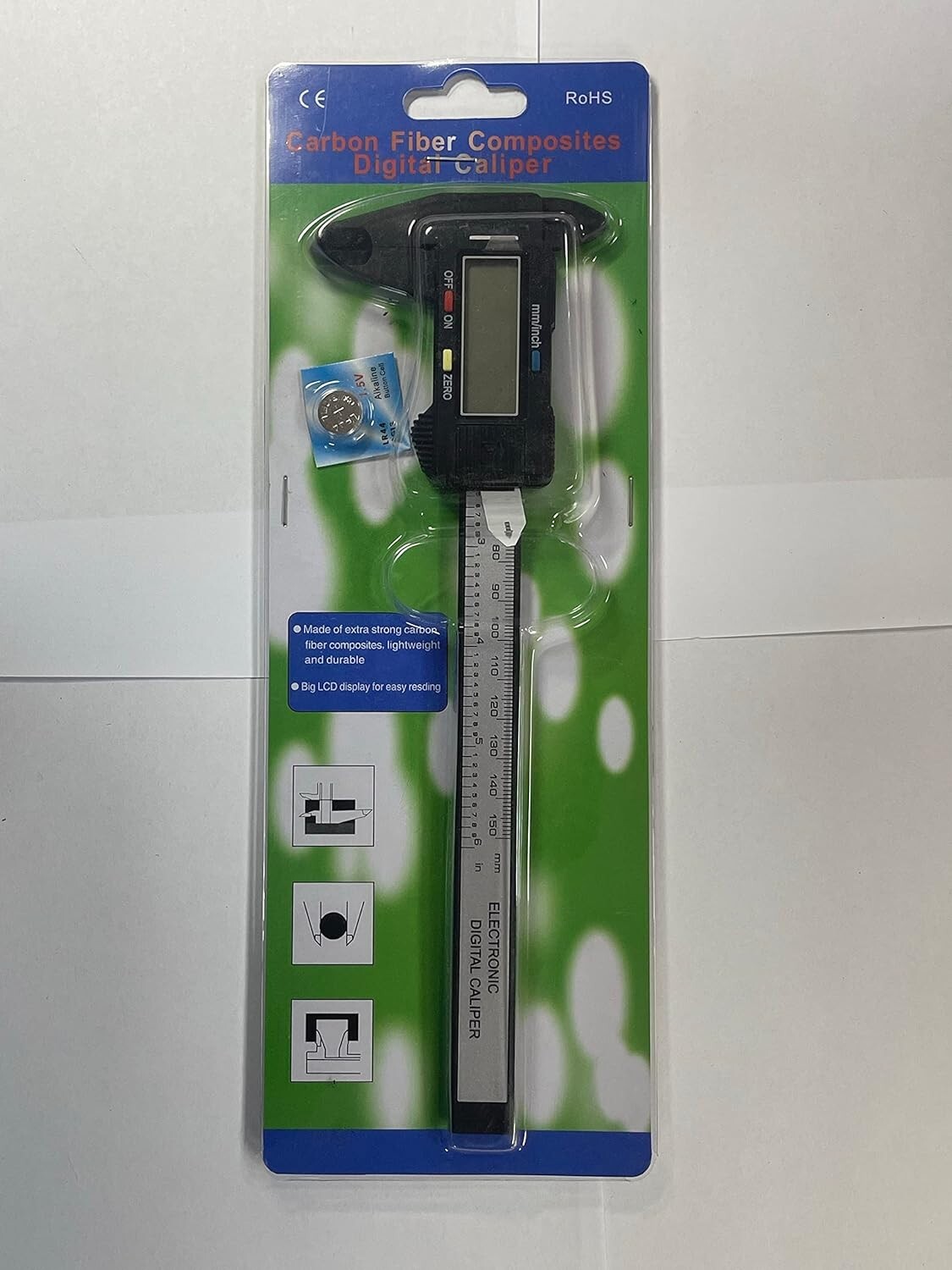 6″ 150mm Digital Caliper Micrometer LCD Gauge Vernier Electronic Measuring Tool
