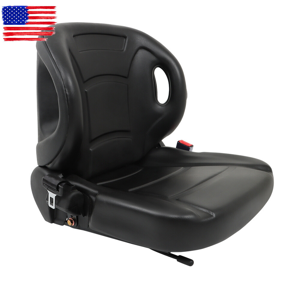 New For Toyota Forklift Seat With Seatbelt & Switch Adjustable Back Universal