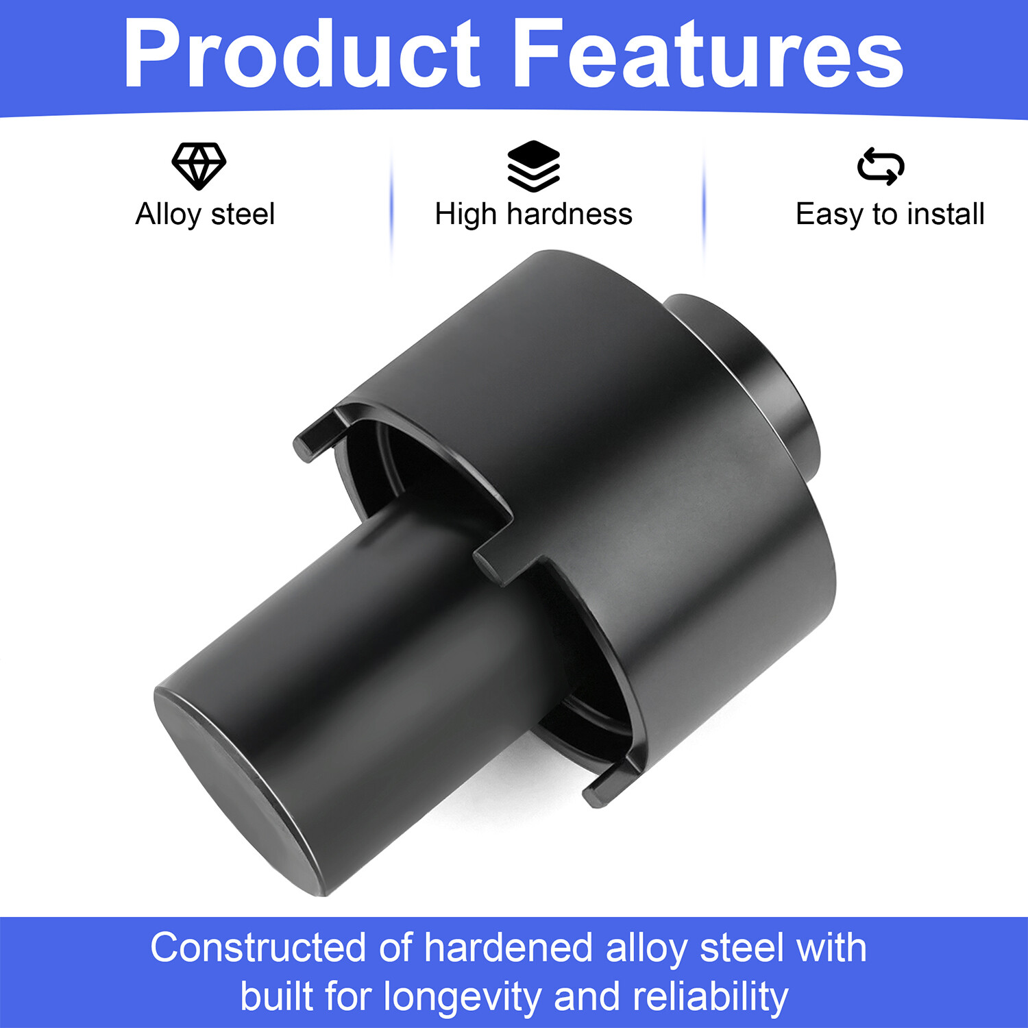 Rear Axle Hub Spindle Retainer Nut Socket Wrench Removal Tool 205-1007 For Ford