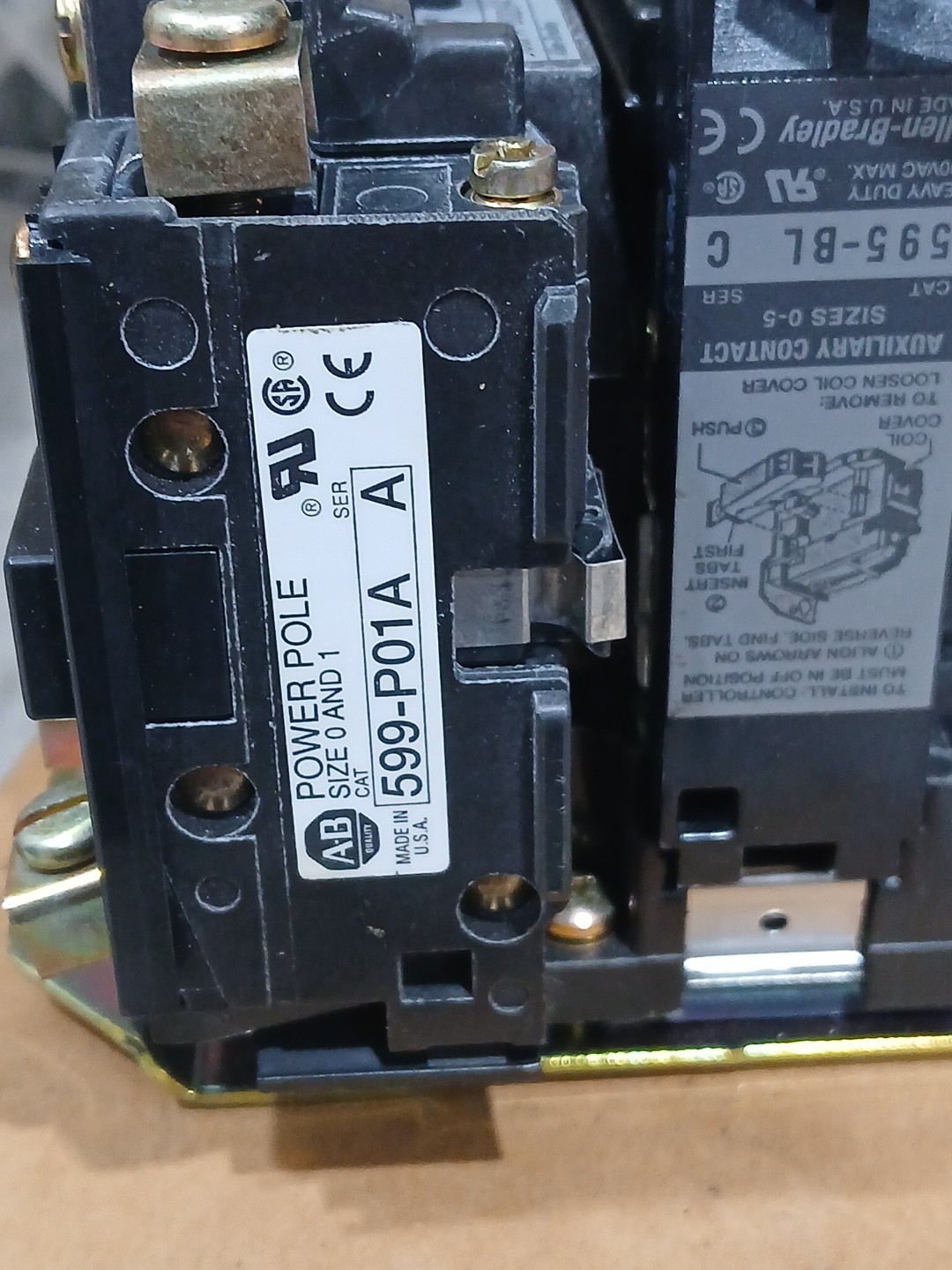 ALLEN BRADLEY ROCKWELL AUTOMATION BULLETIN 500PM CONTACTOR 500PM-BOD94 SERIES B