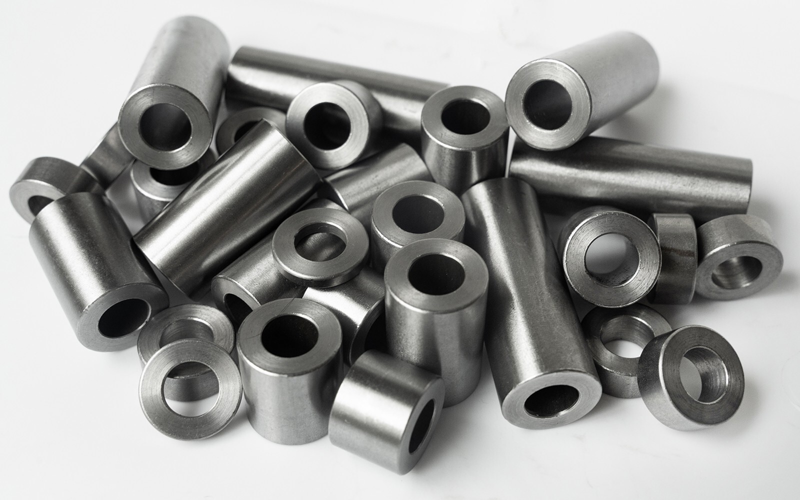New Mild Steel Spacer Bushing 1″ OD x 1/2″ ID–Fits M12 or 1/2″ Bolts