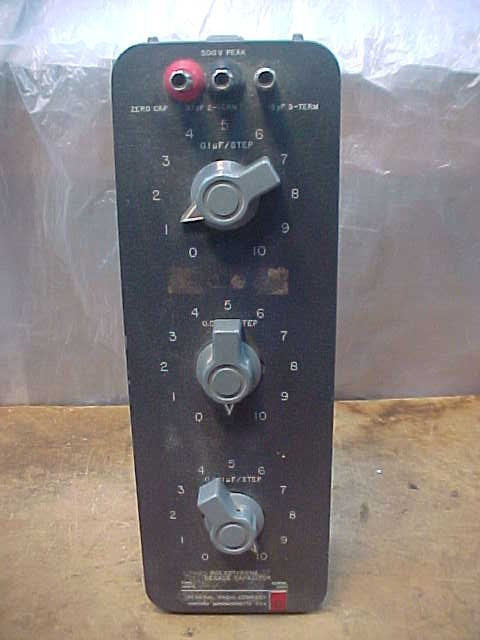 General Radio 1419-A 3-Dial Polystyrene Decade Capacitor (Untested)