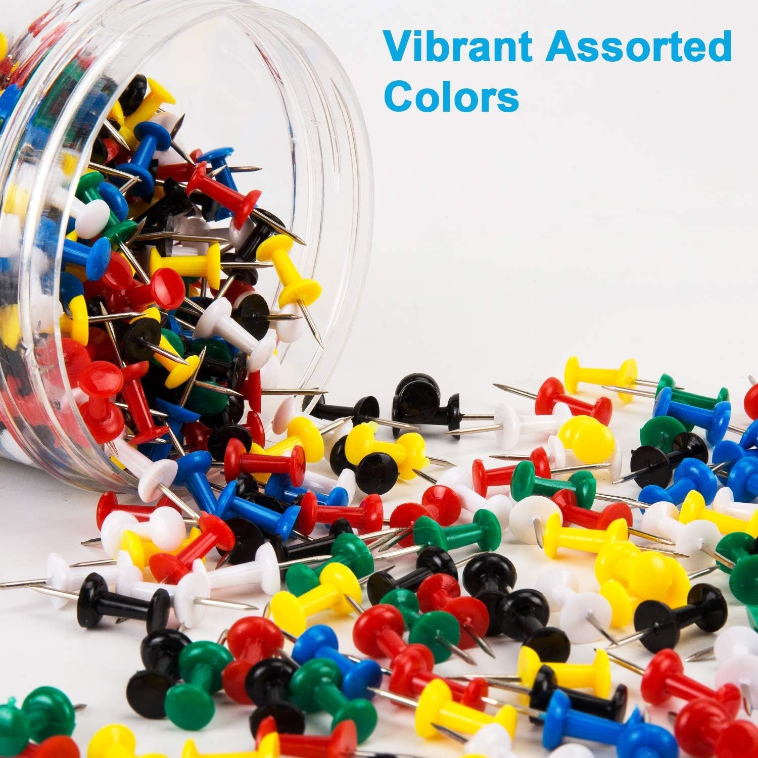 400Pcs Push Pins Thumb Tacks for Bulletin Board Stick Pins Thumb Tacks for Cork