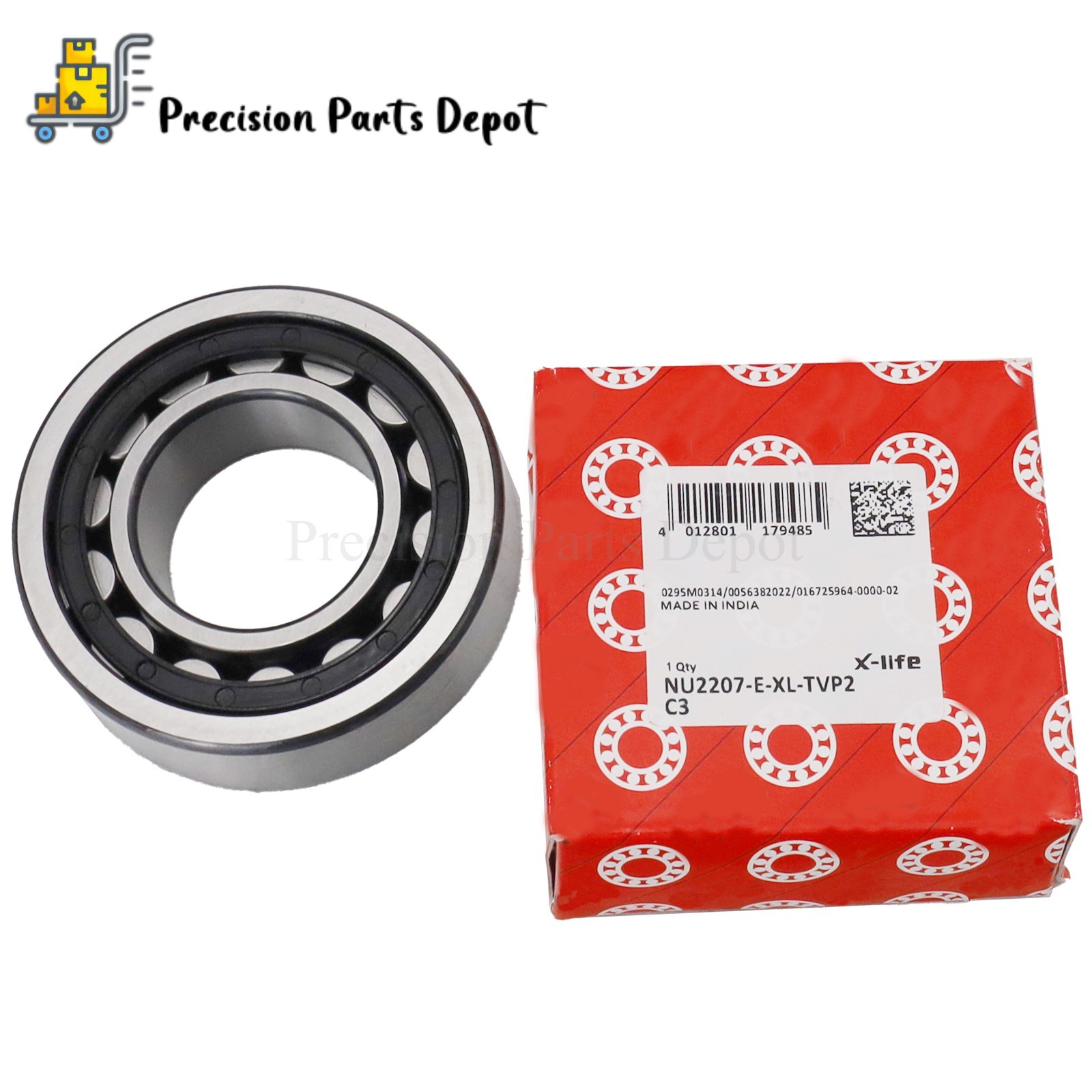 Fits FAG NU2207 E XL TVP2 C3 Cylindrical Roller Bearing 35x72x23mm