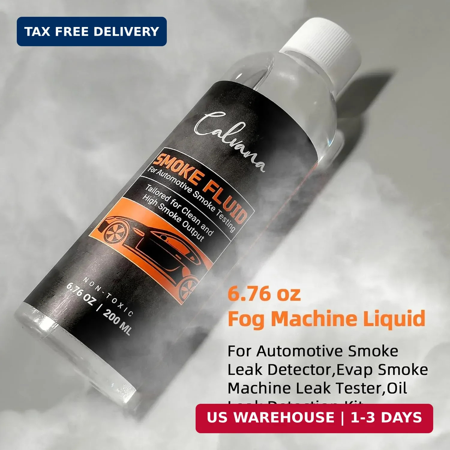 Calvana 6.76 fl.oz Smoke Machine Liquid, Oil Leak Detection Kit, for Automotive
