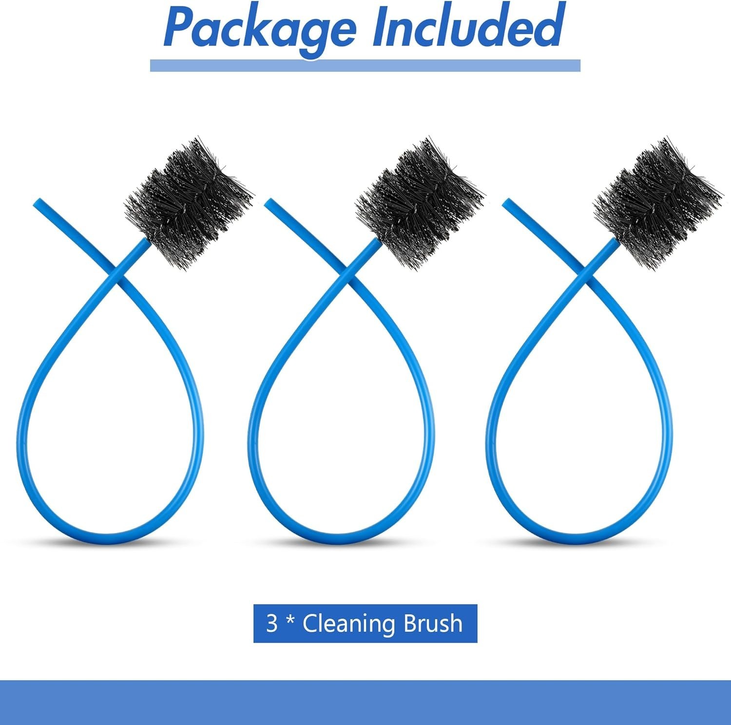 3 Pcs 16 Inch Flexible AC Drain Brush Set – Clean Your HVAC Condensate Trap