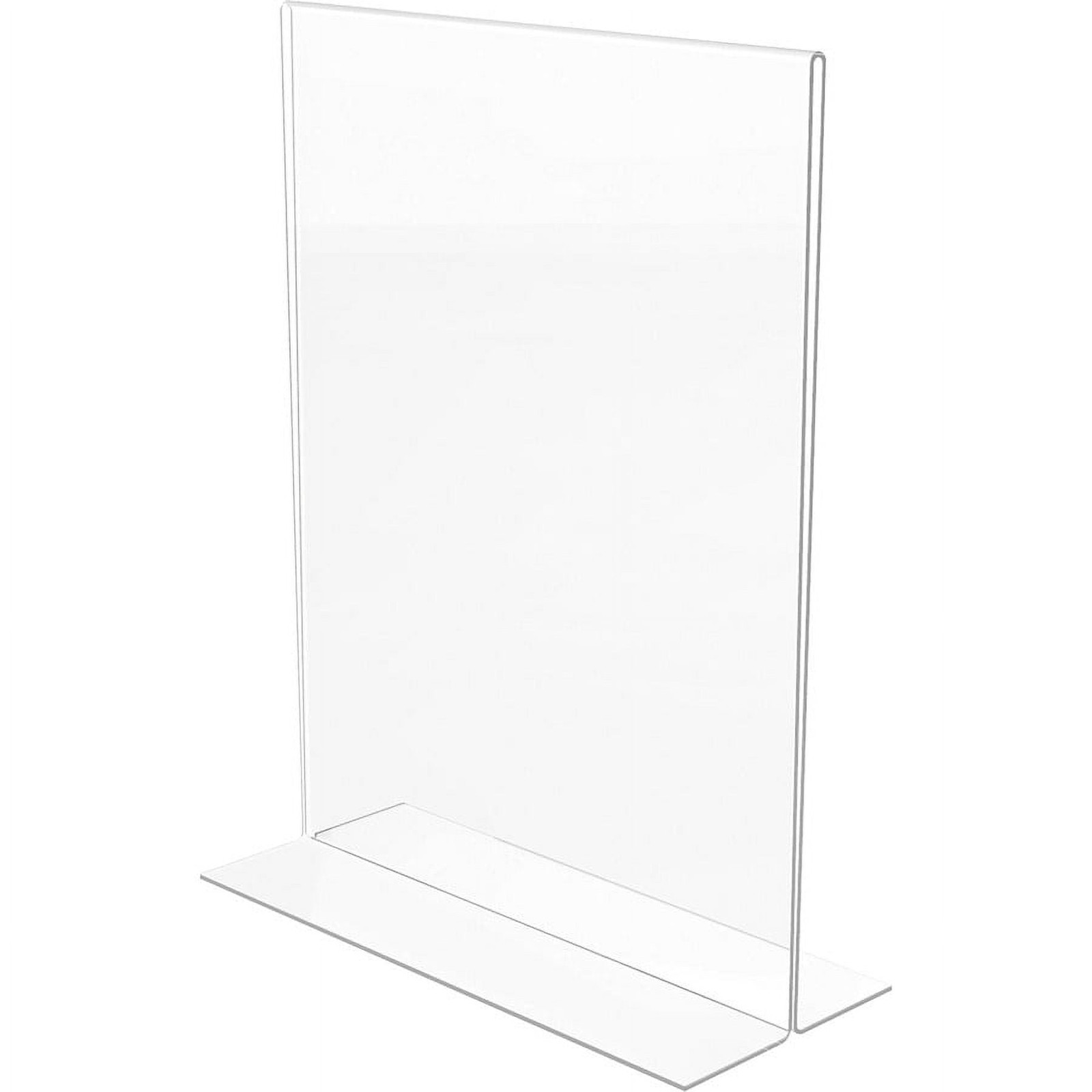 T-base Standing Sign Holder Support 8.50″ X 11″ Media Acrylic 2 / Pack Clear