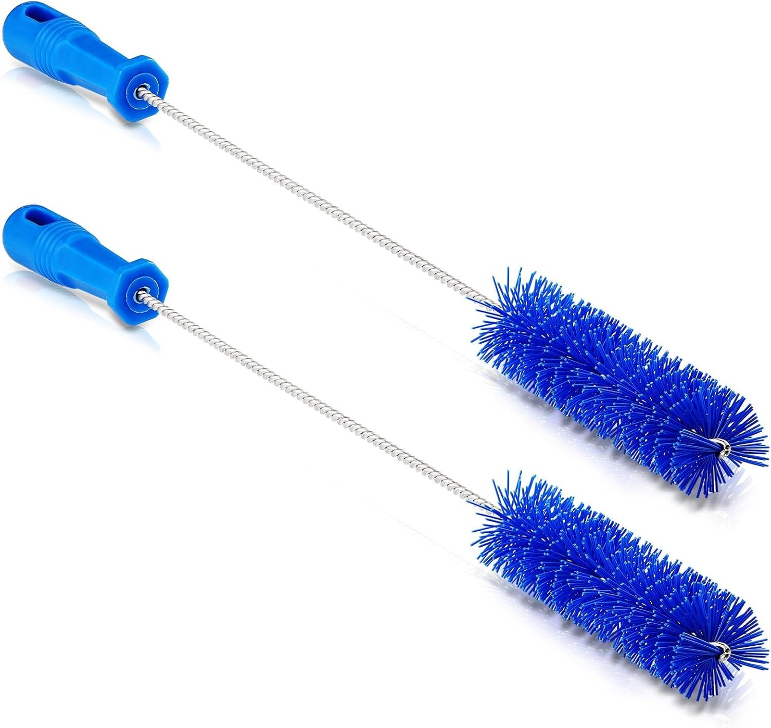 2 Pack Flexible Drain Brush Set – 19.7″ Pipe Cleaning Tool for Shower & Tub