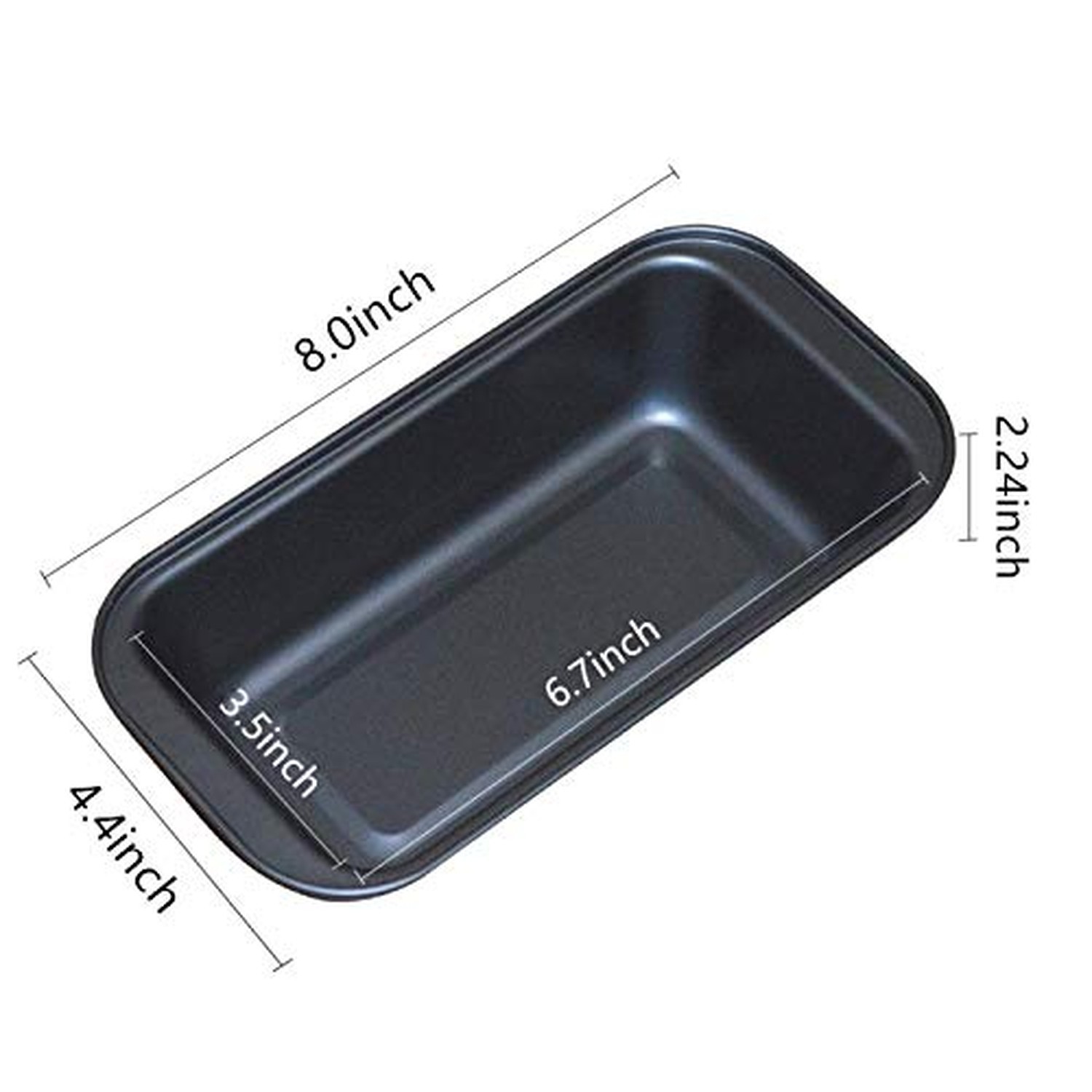 Mingcao Nonstick Loaf Pan, 6.7 x 3.5 Inch Carbon Steel Toast Pan for Baking B…