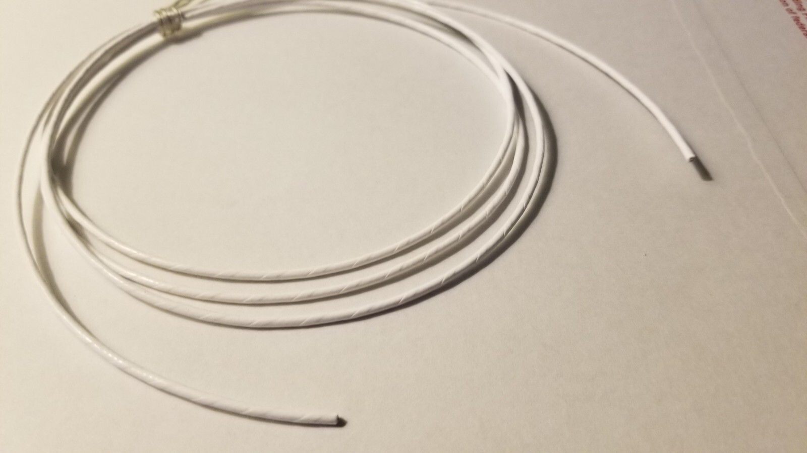 New Mil-Spec 22-AWG Shielded 19 Strand Single Cond Silver Plated PTFE Wire. 