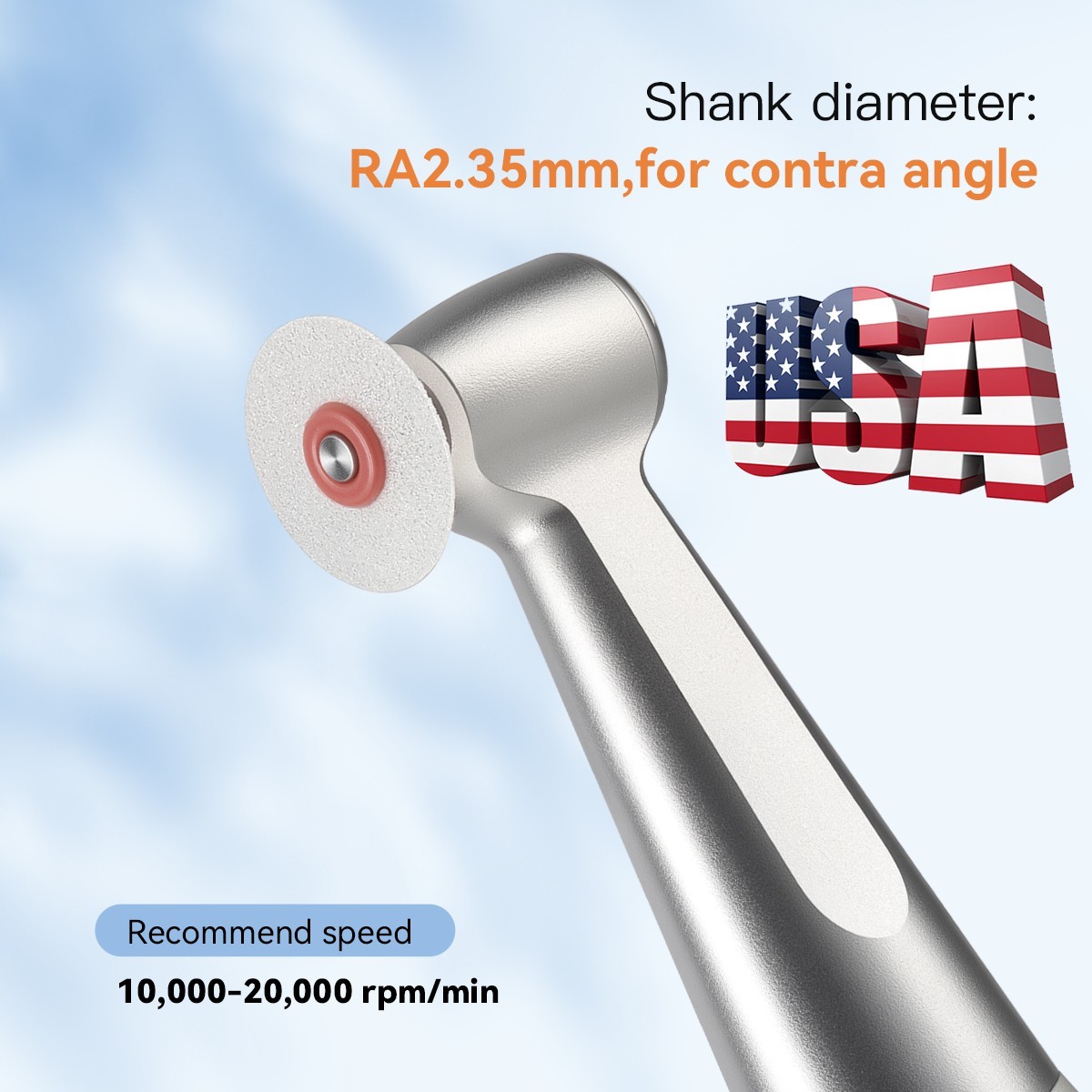 Kit de 40 Discos + Mandril para Pulido Dental RA2.35mm, para Contraángulo