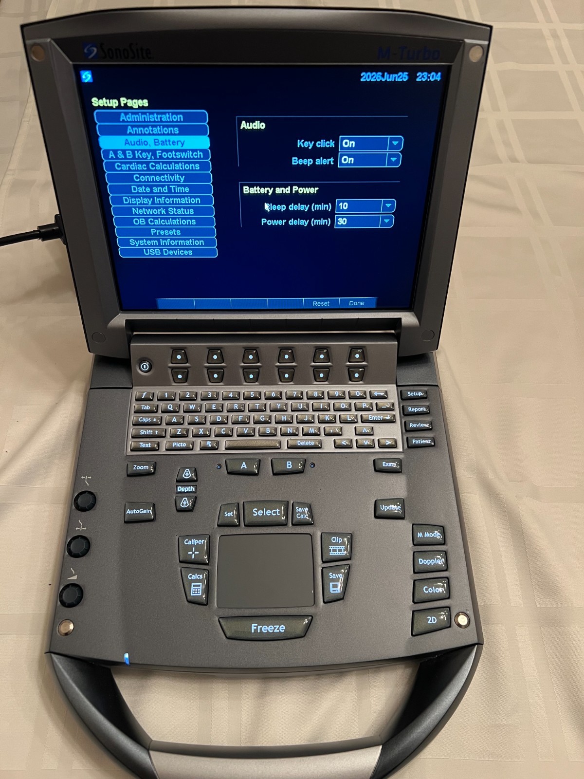 FUJIFILM SonoSite M-Turbo Portable Ultrasound System Tested Boots MiniDock Case