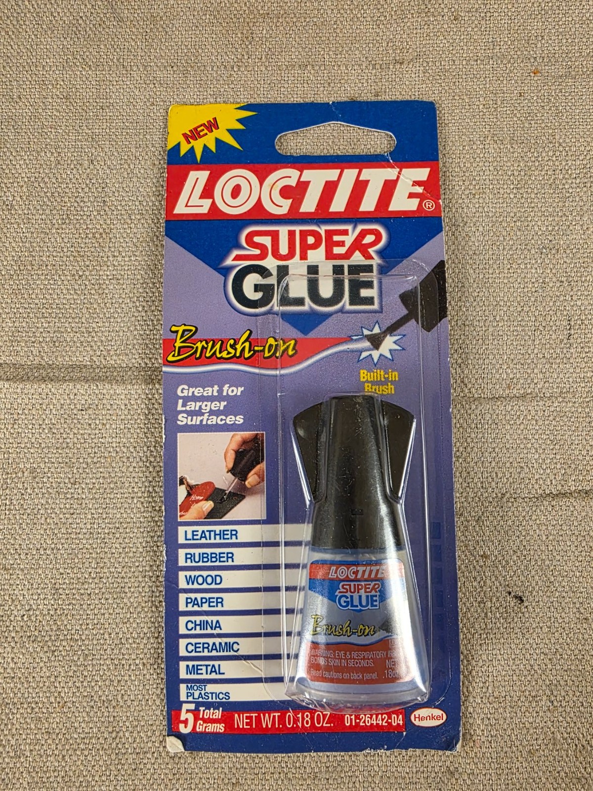 Loctite Super Glue Brush-On 5 Grams Built-in Brush for Larger Surfaces