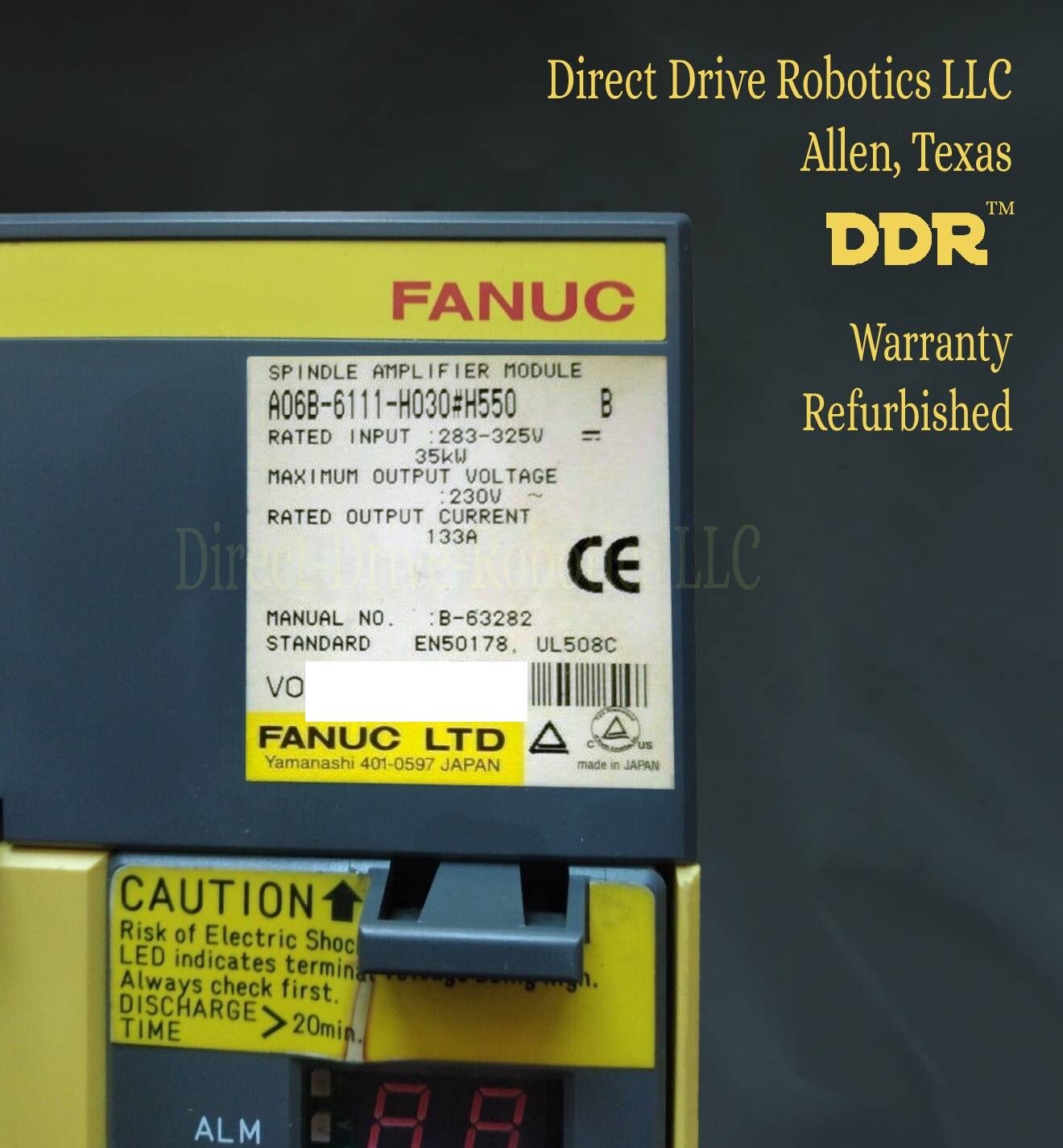 **REFURBISHED**6mo Warranty**TRY US ONCE**EXCHANGE** Fanuc A06B-6111-H037#H550