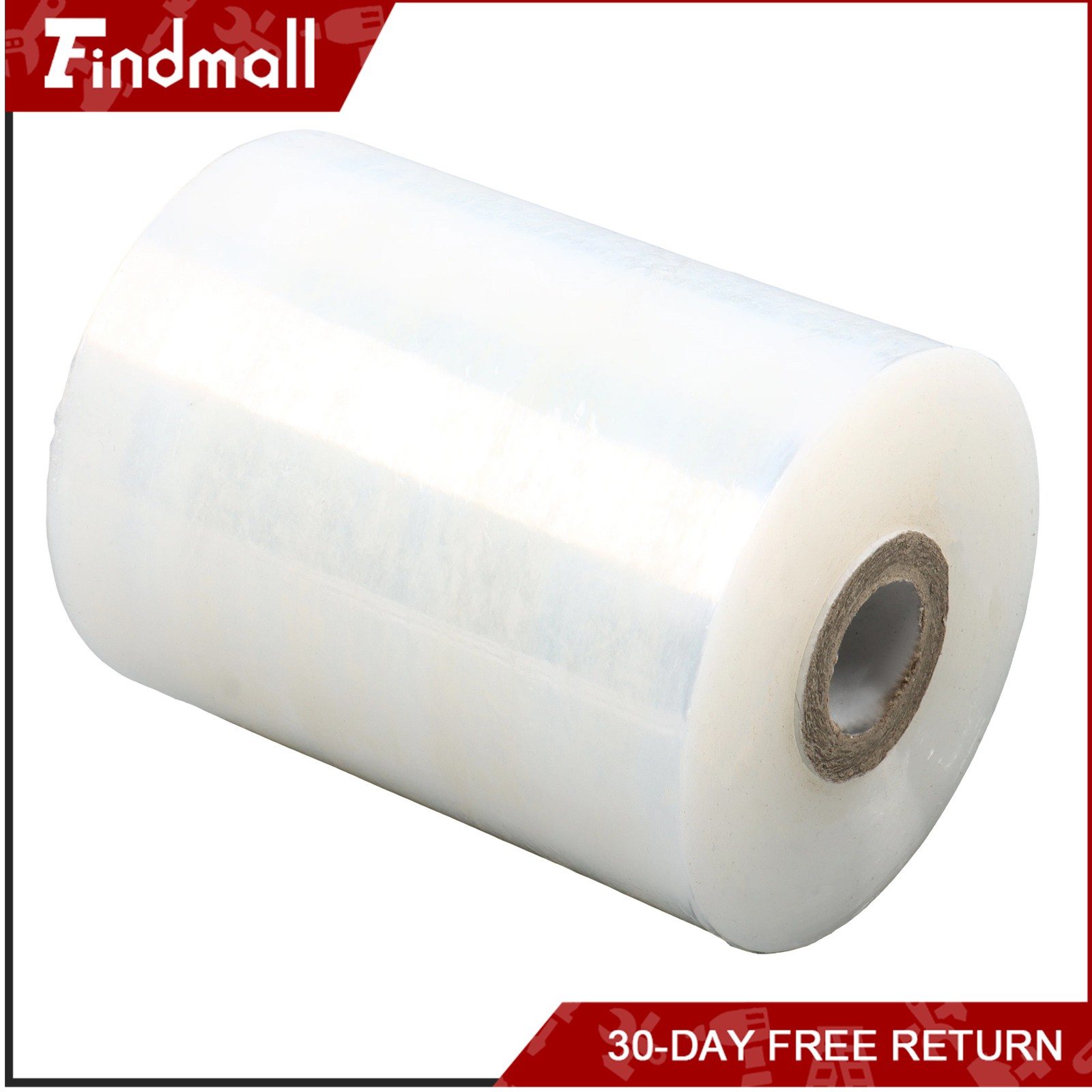 Findmall 4 Rolls 5 Inch x 1000 Ft Clear Stretch Wrap Film with 2 Pcs Handle