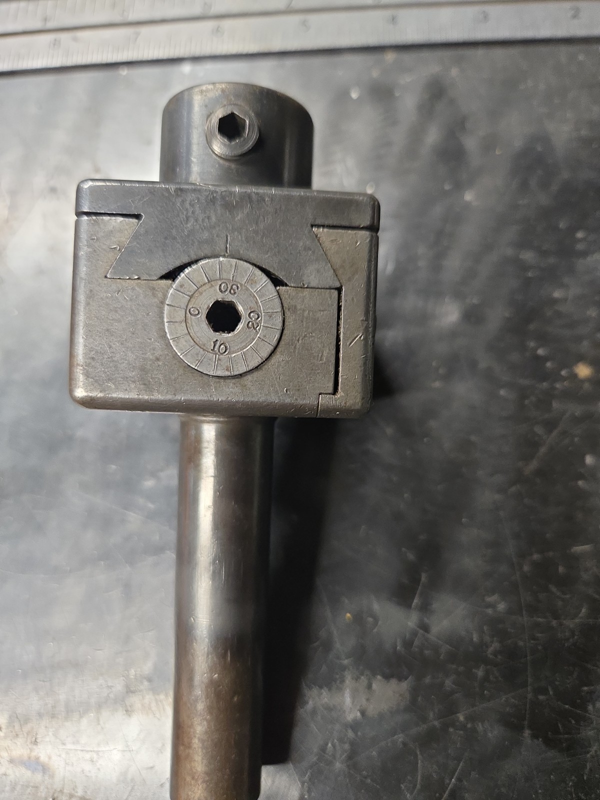 Vintage Taft-Peirce No. 75 Adjustable Boring Head Tool Holder Machinist USA