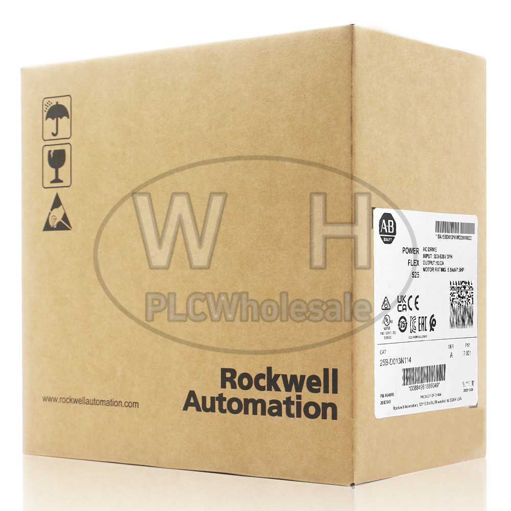 New Sealed Allen Bradley 25B-D013N114 PowerFlex 525 5.5kW (7.5Hp) AC Drive