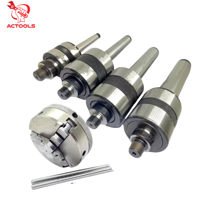 Revolving Center MT1 MT2,MT3 MT4 Shank+3Jaw Self Centering Reversible Chuck 65mm