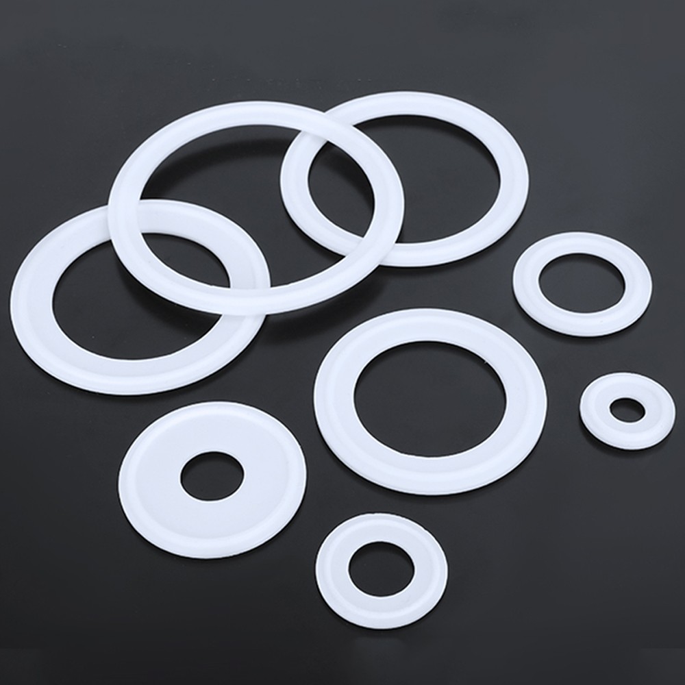 Silicone / PTFE Sanitary Clamp Gasket ID 15-197mm Tri Clamp Ferrule Pipe Fitting