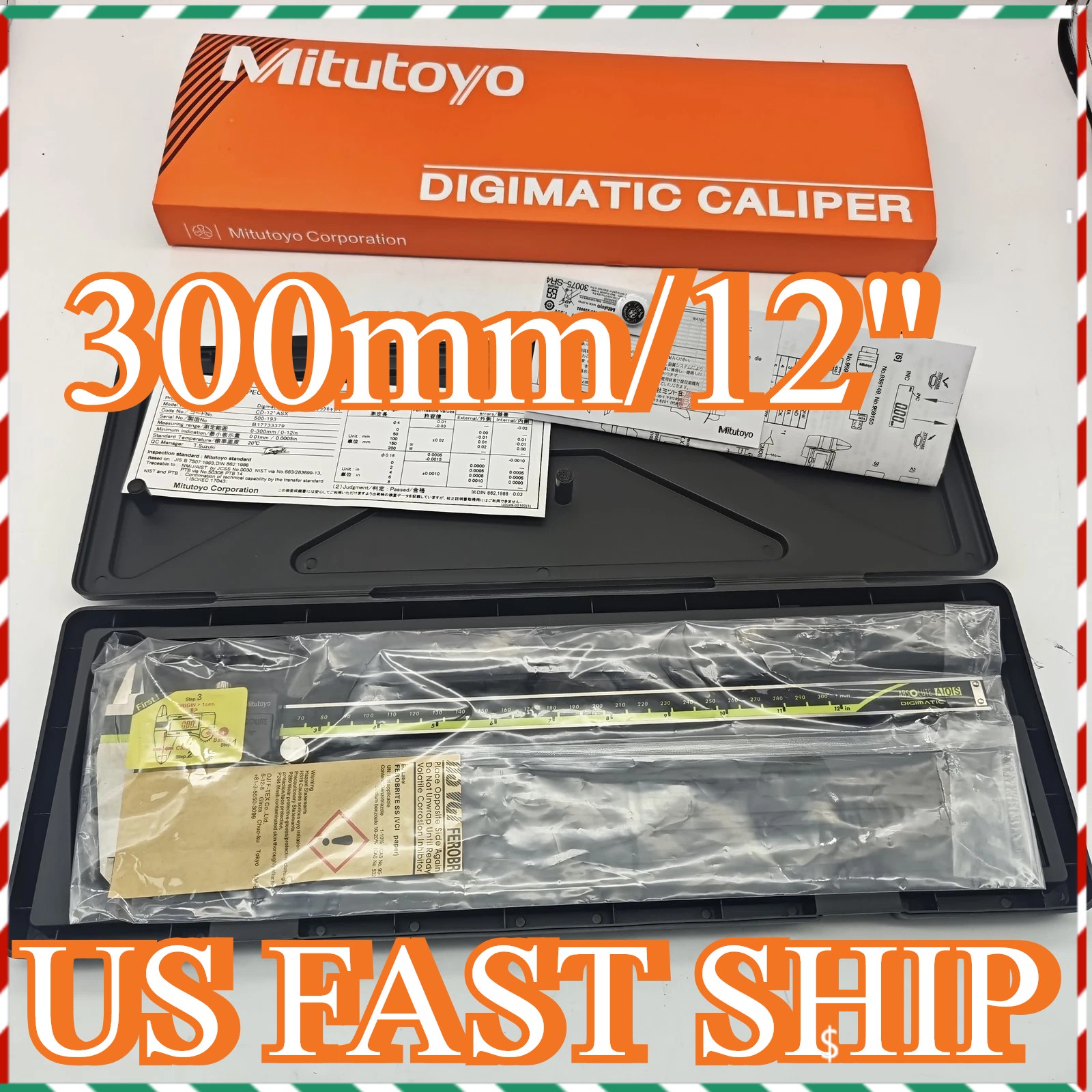 500-193-30 300mm/12″ Mitutoyo Japan Absolute Digital Digimatic Vernier Caliper