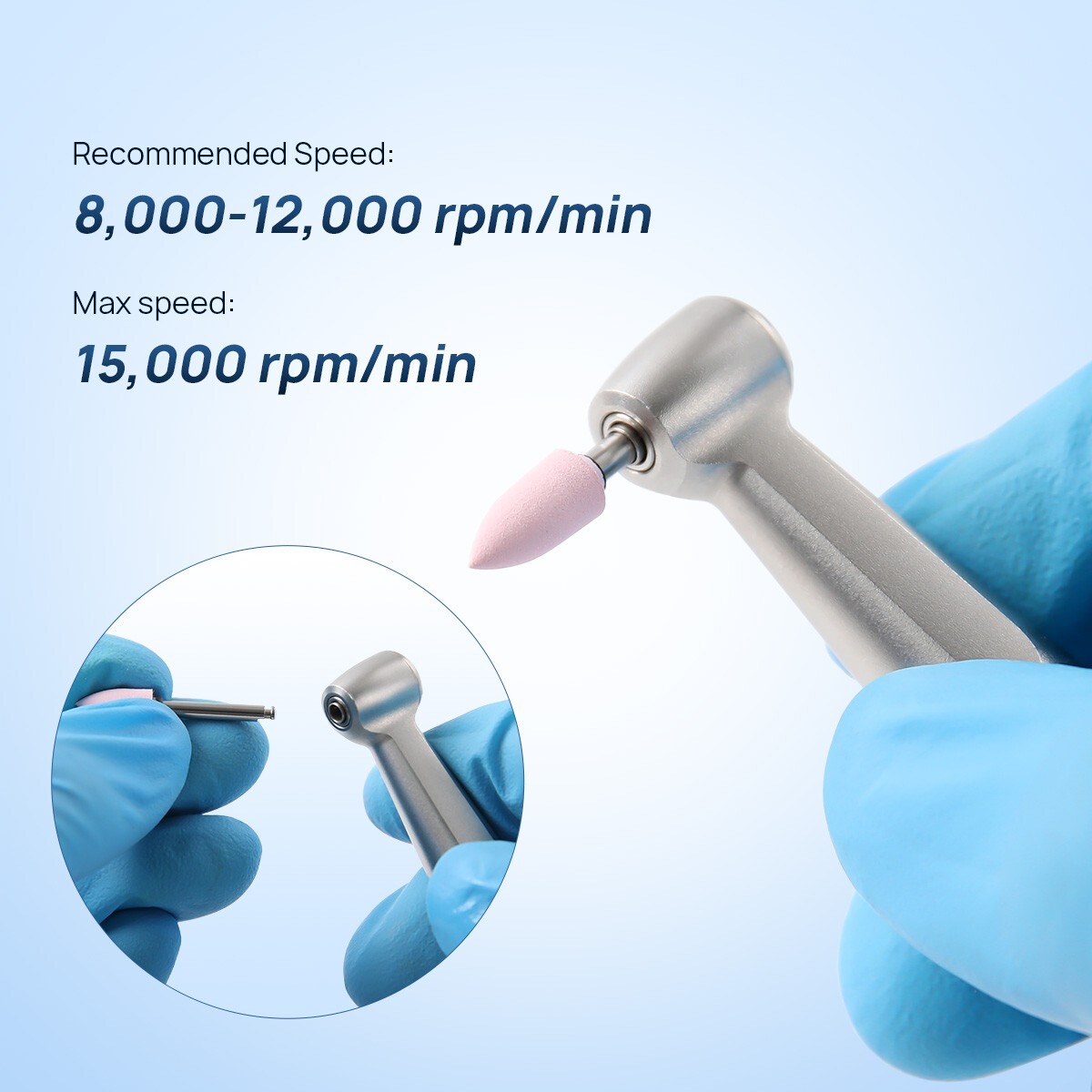 Dental Composite Polishing Burs Kit RA Silicone Polisher 2.35mm for Contra Angle