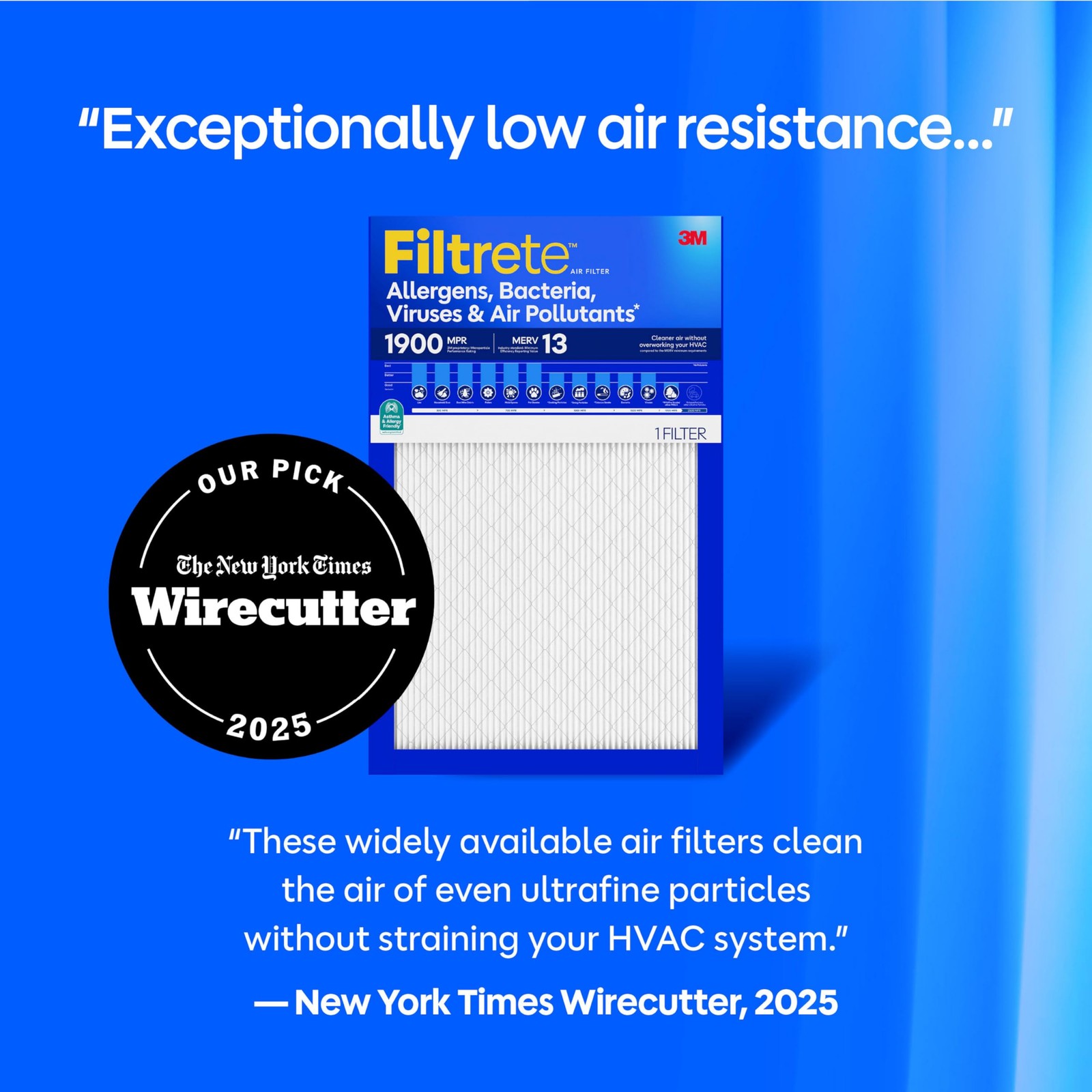 Filtrete 14X30X1 Air Filter Merv 13 Mpr 1900 Allergens Bacteria Air Pollutants