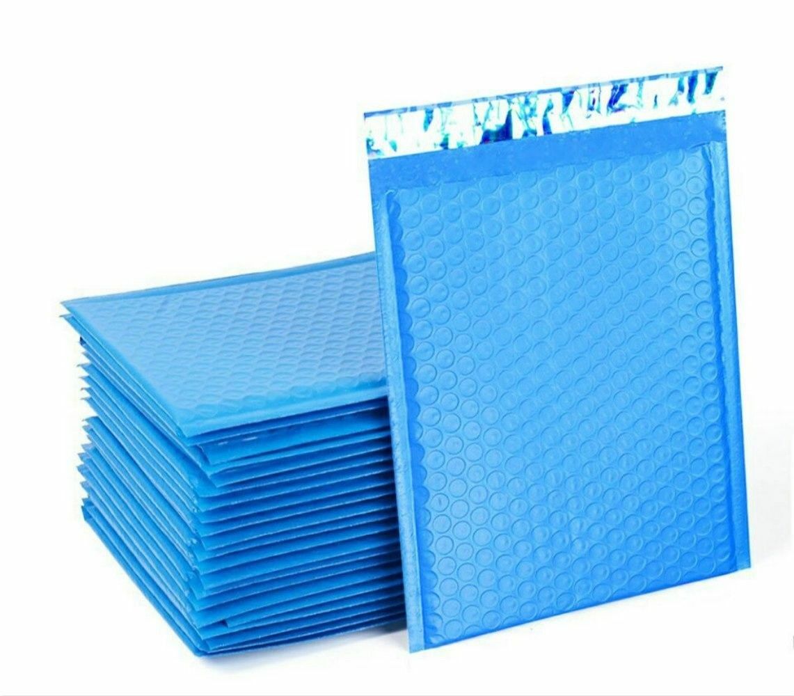 Mix Your Color 100 Poly Bubble Shipping Envelopes Mailers #000 Extra Wide 4″x8″