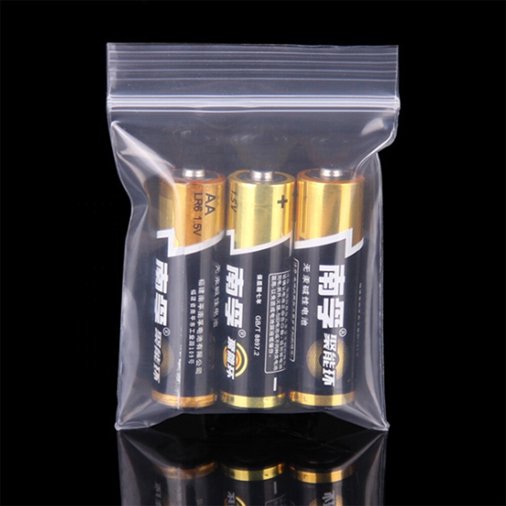 Clear Reclosable Zip lock Plastic 2-Mil Ziplock Bags Poly Jewelry Zipper Baggies