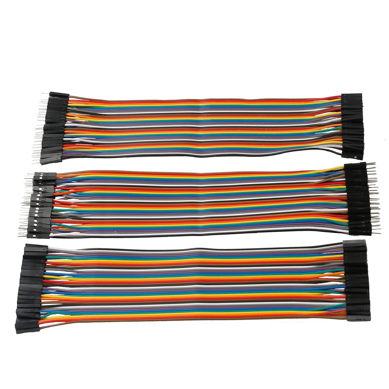 120pcs Breadboard Jumper Wires 20cm Wire Length Optional Dupont Cable Assorted