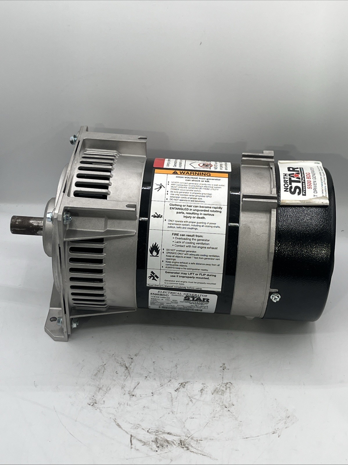 NorthStar Belt Driven Generator Head, 5,500 Surge Watts, 5,000 Rated Watts, 11