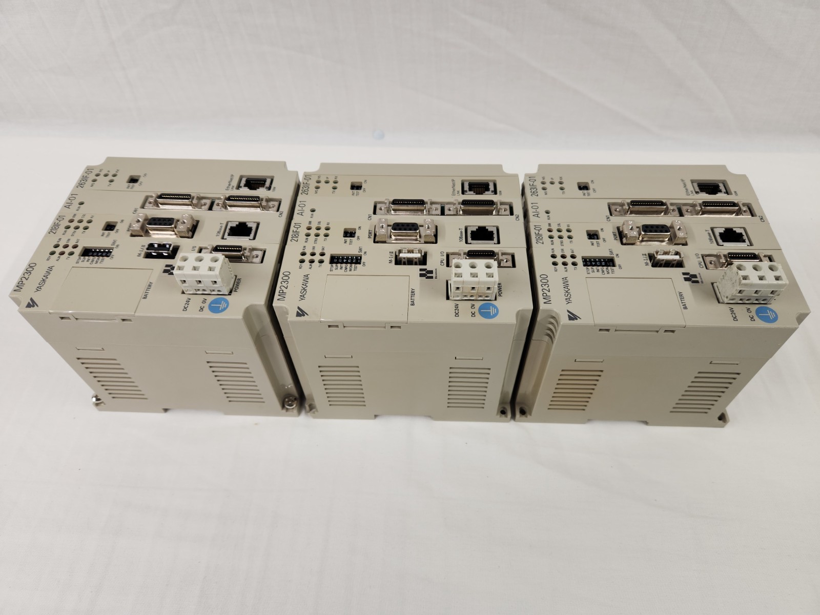 Yaskawa JEPMC-MP2300 Motion Controller CPU Module with 218IF-01/ AI-01/ 263IF-01