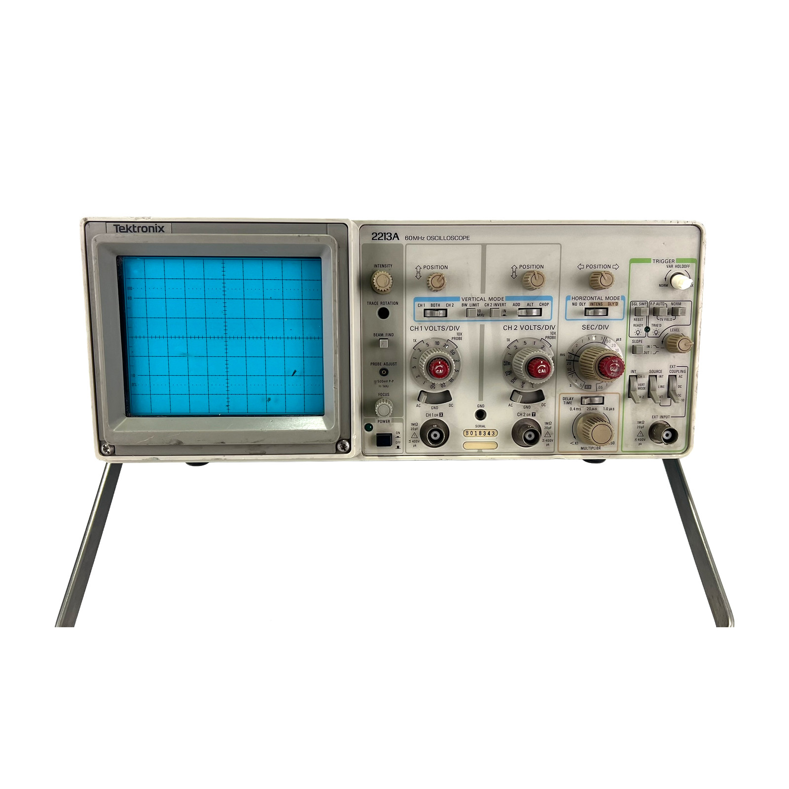 Vintage Tektronix 2213A 60MHz Oscilloscope Untested (CX)