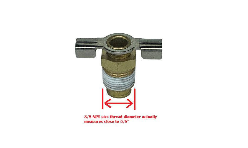 American Made Drain Valve Fits Campbell Hausfeld GR001500AJ (1 Year Warranty)