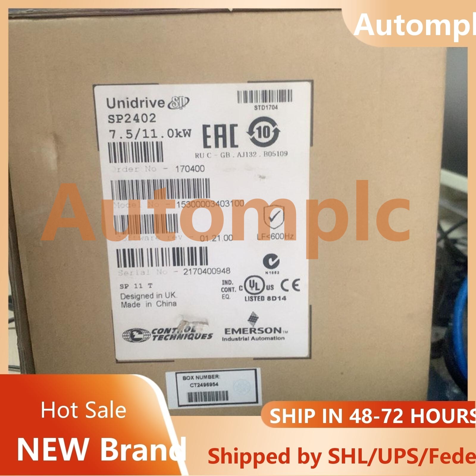 ONE NEW Emerson Nidec Inverter SP2402 1 year warranty