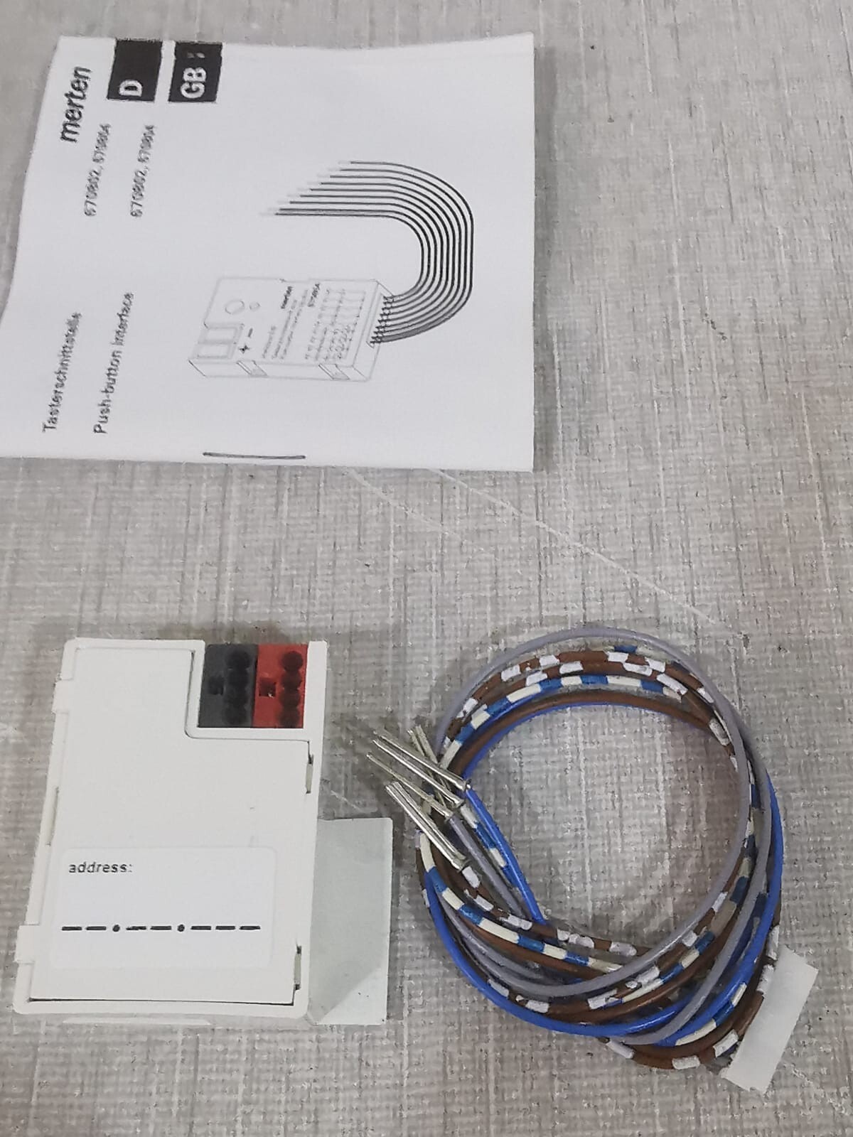 LOT 2 pcs MERTEN 670802 Test Sensor KNX