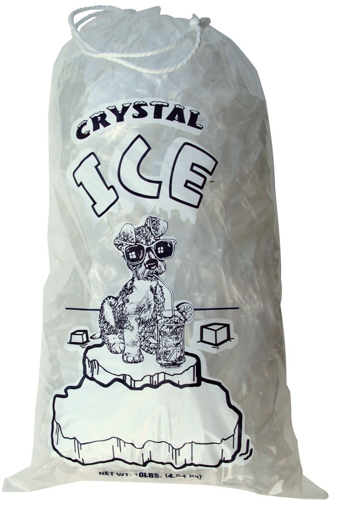 8 lb / 10 lb / 20 lb Ice Bags with Drawstring