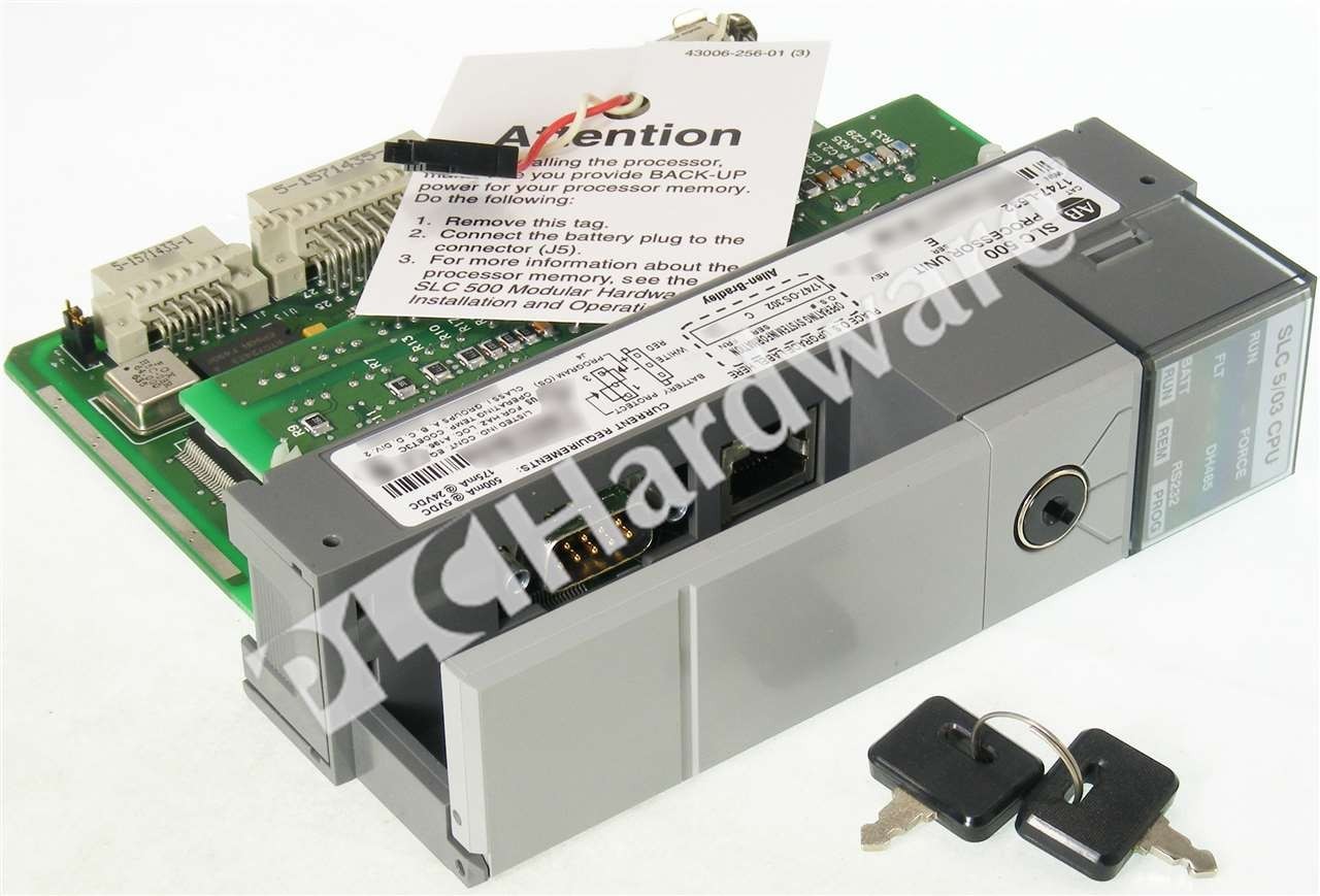 Open Pre-owned Allen Bradley 1747-L532 /E SLC 500 5/03 DH-485/RS-232 Controller