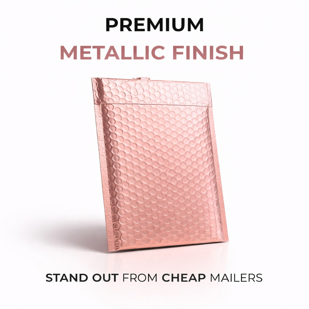 Any Size Color MATTE METALLIC Poly Bubble Mailers Mailing Padded Envelopes USA