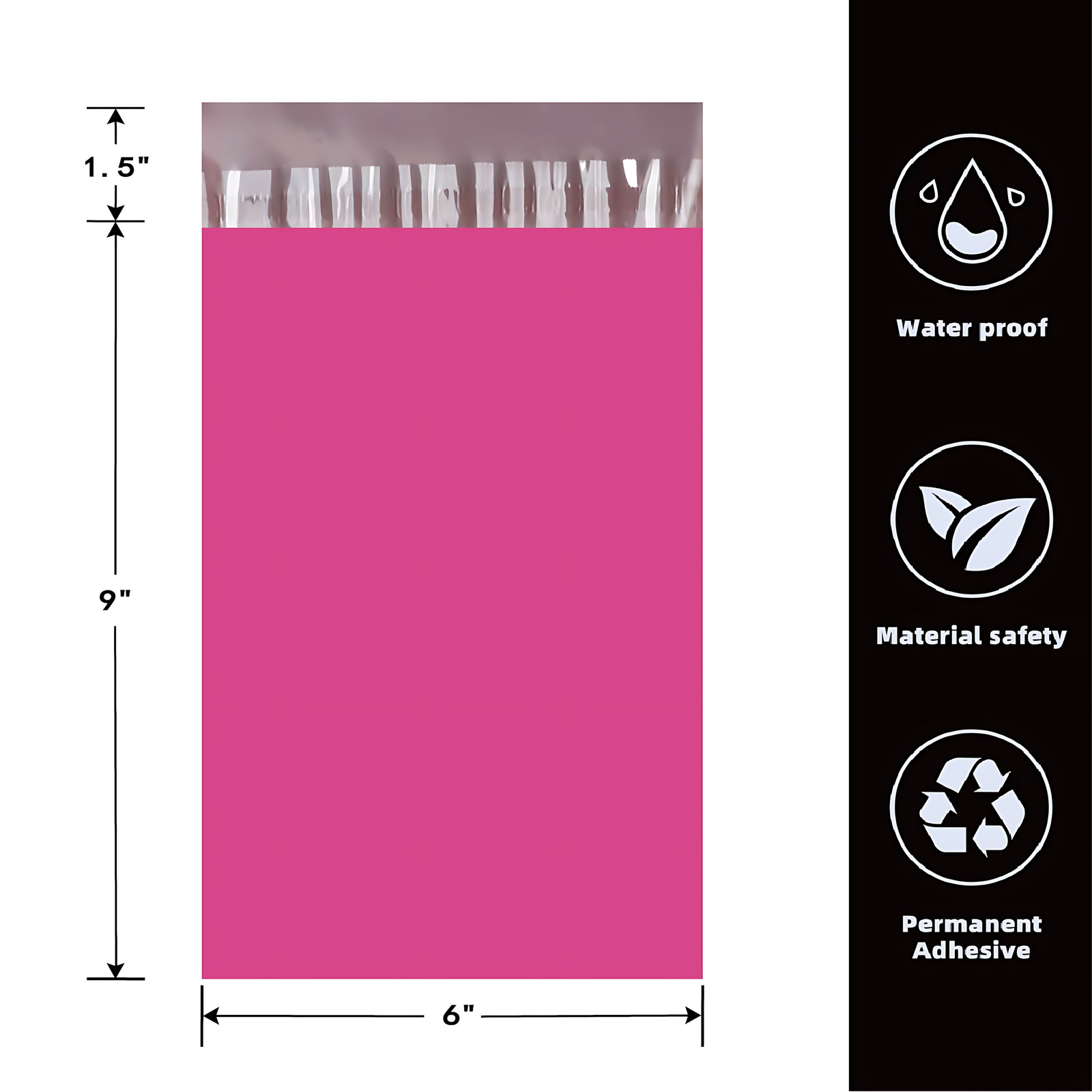 Poly Mailers Shipping Bags – 6×9 7.5×10.5 9×12 10×13 12×15.5 14.5×19 19×24 24×24