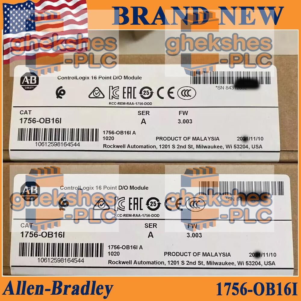 New Sealed PLC-AB 1756-OB16I SER A ControlLogix 16 Point D/O Module PLC