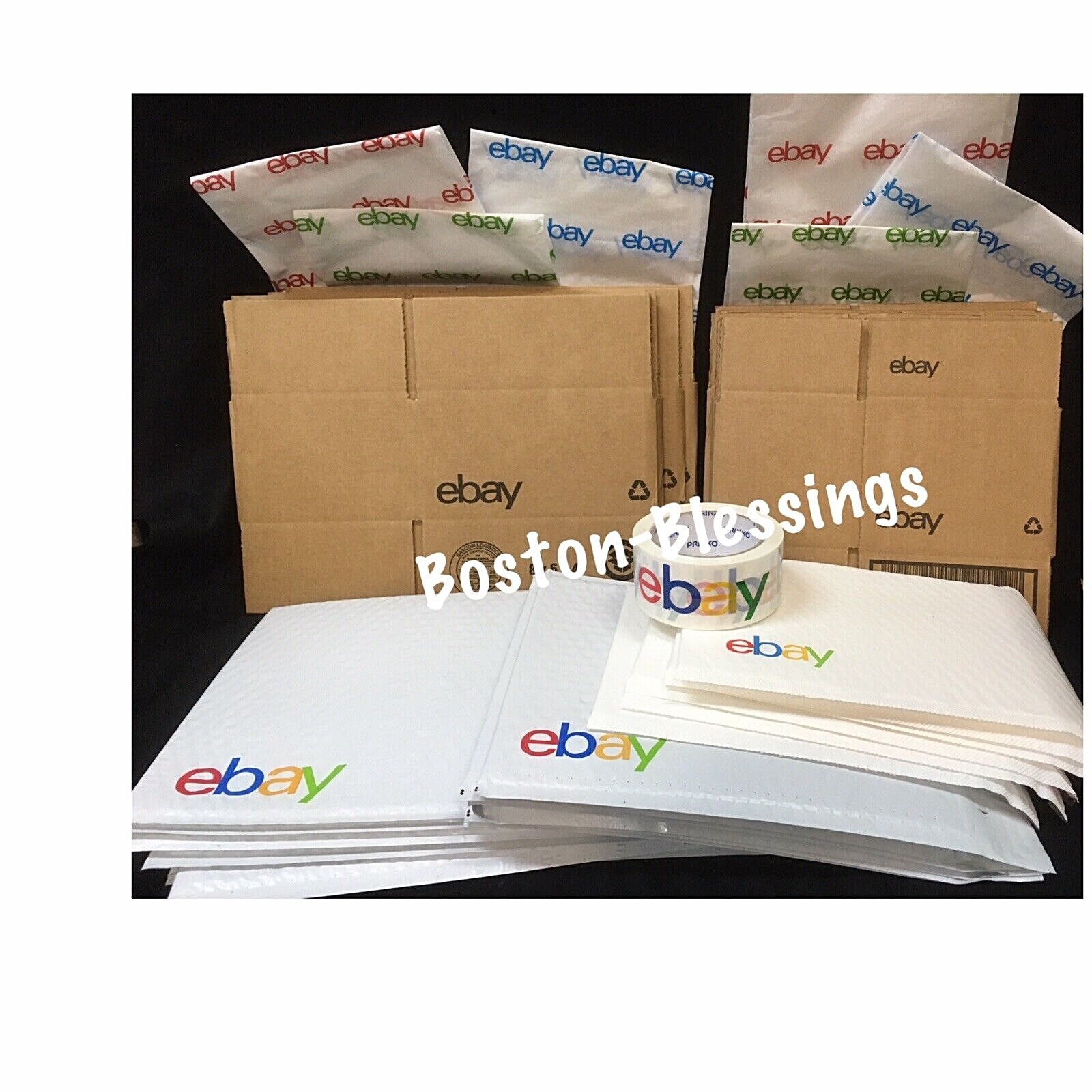 Ebay Shipping Supplies BOXES, Padded Bubble Envelopes Mailers, Tape & Tissue !