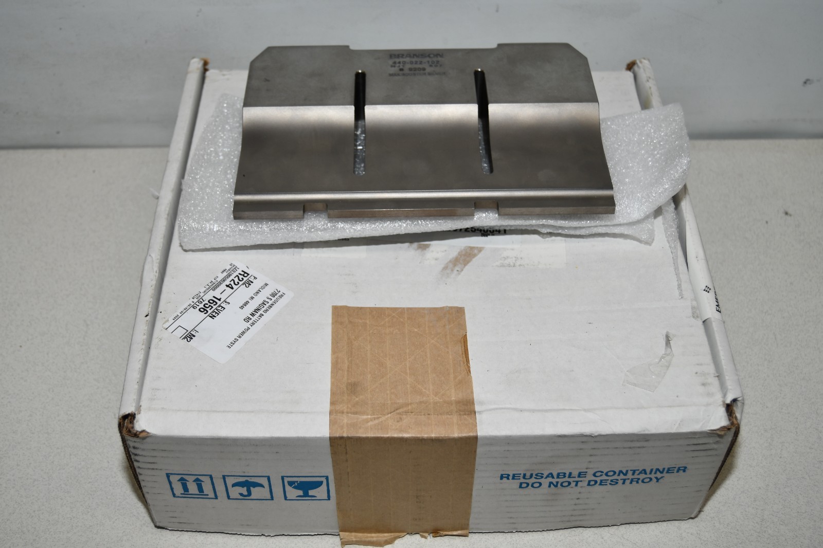 ^ Branson 440-022-102 Ultrasonic Welder Horn #X8180