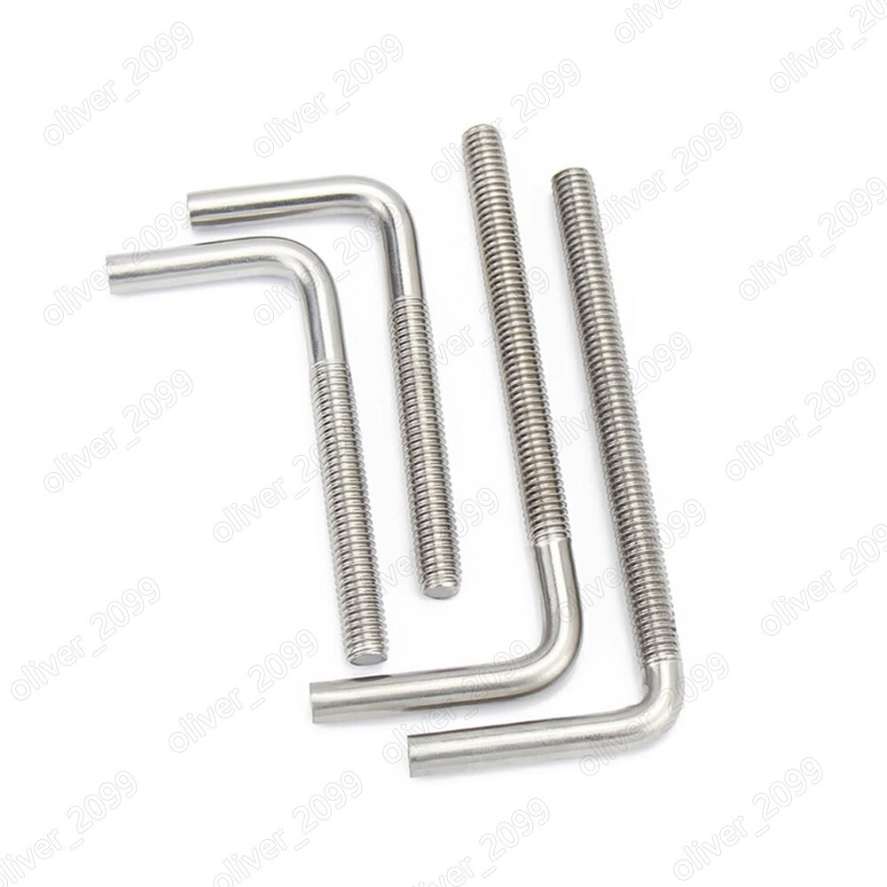 304 Stainless Steel L-Shaped 7-Shaped Screws M4 M5 M6 M8 M10 M12